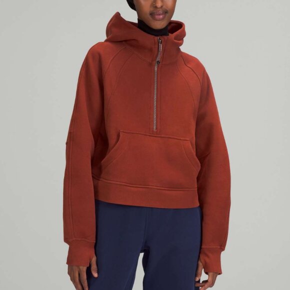 Lululemon Scuba Oversized Half-Zip Hoodie in Date Brown Size XL/XXL - Picture 1 of 6